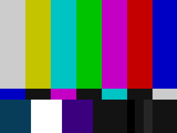 The traditional color bars